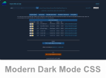 modern dark mode CSS