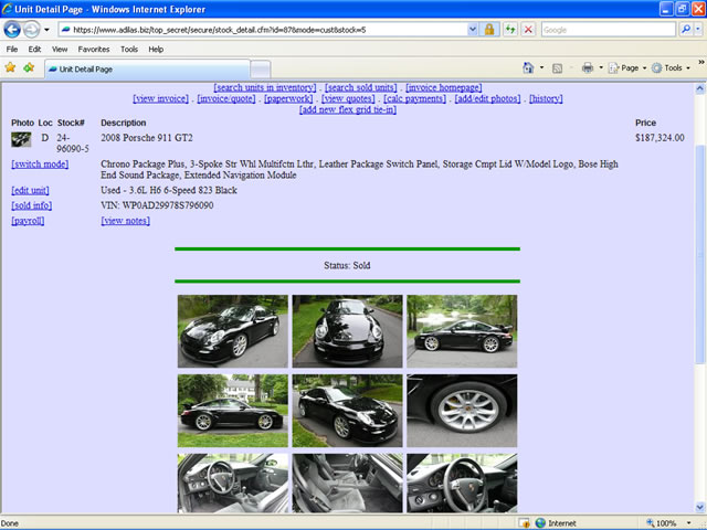 Screenshot of a stock/unit photo gallery page.