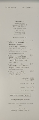 click to enlarge - photo by: Susan Distelberg - Better Receipt generated after printer driver update.