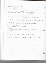 click to enlarge - photo by: Brandon Moore - Notes from a meeting with Aaron Hill - Page 4 of 4.