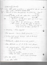 click to enlarge - photo by: Brandon Moore - More notes from Bryan and I. Most of these were dealing with new improvements we would like to see in the new adilas lite or fracture version. Scan 4 of 4.