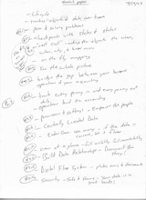 click to enlarge - photo by: Brandon Moore - Page 3 of 8 - Brainstorming and organizing notes and concepts for digital storytelling.