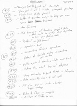 click to enlarge - photo by: Brandon Moore - Page 4 of 8 - Brainstorming and organizing notes and concepts for digital storytelling.