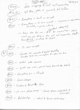click to enlarge - photo by: Brandon Moore - Page 5 of 8 - Brainstorming and organizing notes and concepts for digital storytelling.