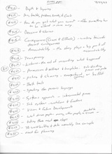 click to enlarge - photo by: Brandon Moore - Page 6 of 8 - Brainstorming and organizing notes and concepts for digital storytelling.