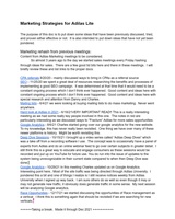 click to enlarge - photo by: Brandon Moore - Small document from Danny, looking into some marketing ideas from past adilas sales meetings. There are some good ideas. You can also tell that there was insufficient funding and resources put to each of the sections. Tons of potential.