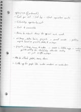click to enlarge - photo by: Brandon Moore - Notes from a meeting with Josh Hanks talking about CRM and scheduling. Page 3 of 3.