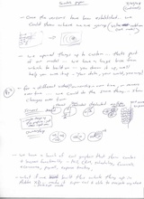 click to enlarge - photo by: Brandon Moore - Using some different graphics to help show progress over time. Showing things in combo to help with the visuals. More scratch paper notes on ideas for the adilas pitch deck.