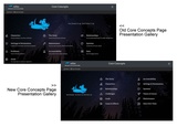 click to enlarge - photo by: Brandon Moore - Small screenshot of a before and after of the main presentation gallery core concepts homepage. Trying to simplify things.