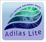 click to enlarge - photo by: Brandon Moore - Concept art by Abby Elkins. The adilas.biz logo with shattered glass in the background. Playing off of the code name fracture for adilas lite.