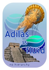 click to enlarge - photo by: Brandon Moore - Concept art by Abby Elkins. Playing with the adilas jellyfish model vs a more rigid company structure.