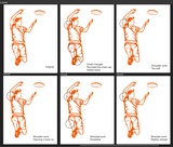 click to enlarge - photo by: Brandon Moore - Working on a graphic of my son Tanner Moore playing frisbee. This image will be part of his headstone. Not in orange (of course), but engraved into a granite stone.