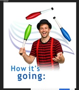 click to enlarge - photo by: Brandon Moore - Concept artwork from Abby Elkins. How are things going now and/or in the near future... much better than juggling too many things and wearing too many hats.