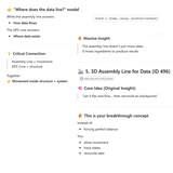 click to enlarge - photo by: Brandon Moore - A few AI gems sent to me by Abby. Page 3 of 14. Where does the data live? Let it flex and flow. Allow movement, track states, and reconcile later.