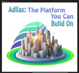 click to enlarge - photo by: Brandon Moore - Concept drawing from Abby. This is a floating city that is built on the adilas platform. This one is a semi-photo realistic image with the adilas logo in the background and the value add-on core under the city.