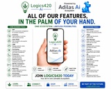 click to enlarge - photo by: Brandon Moore - Infographic from Andrew Brandt. This one shows stuff for Logics420 on the left and adilas stuff on the right. I do like the green mixed with blue. It shows some good design features.