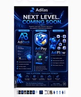 click to enlarge - photo by: Brandon Moore - Infographic from Andrew Brandt. Small flyer showing AdiBank, AdiPay, and AdiFlow options.