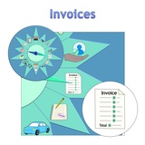 click to enlarge - photo by: Brandon Moore - Adilas Value Add-On Core Graphic by Abby Elkins. Zoomed in compass core with icons and title - Highlight on Invoices - One of the main system players.