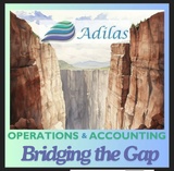 click to enlarge - photo by: Brandon Moore - Mock-up images from Abby. Showing how adilas bridges the gap between operations and accounting. This was one of the first concept artwork pieces that Abby did, even before any training. I really like it. Very cool and a fun style!