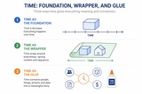 click to enlarge - photo by: Brandon Moore - Time: The foundation, wrapper, and glue. Version 2 - more color and better shapes.