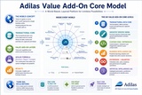 click to enlarge - photo by: Brandon Moore - Graphic made by ChatGPT based off of input data from a chat session. Adilas value add-on core model concept shows how additional features and functionalities can be layered on top of the core system to enhance its capabilities and provide more value.