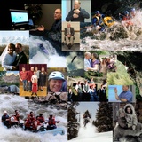 click to enlarge - photo by: Brandon Moore - Collage of images for Brandon Moore. Rafting, kayaking, snowboarding, family, teaching, and fun.