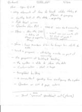 click to enlarge - photo by: Brandon Moore - More notes from the open Q & A session done by Steve. Page 2 of 2.