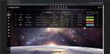 click to enlarge - photo by: Brandon Moore - This is a screenshot of the site overview page. The main difference here is the background has been changed out to reflect a space scene. Just playing with different look and feel options and seeing what that does to the project. Kinda fun.