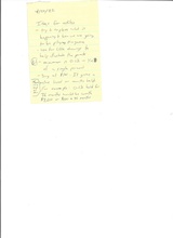 click to enlarge - photo by: Brandon Moore - Ideas on buying and selling percentages inside of adilas. Also possible retirement type plans ideas - Just playing with ideas - nothing official - 1 of 8 scans of handwritten notes.