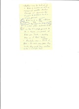 click to enlarge - photo by: Brandon Moore - Ideas on buying and selling percentages inside of adilas. Also possible retirement type plans ideas - Just playing with ideas - nothing official - 2 of 8 scans of handwritten notes.