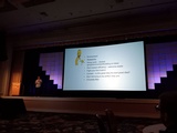click to enlarge - photo by: Brandon Moore - Small slide from Joel Cohen - writer for the Simpson's - Ways to get and keep a creative environment.