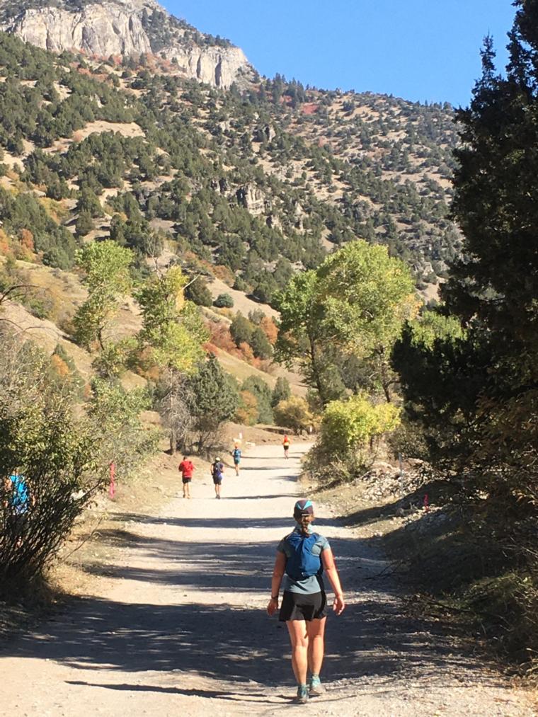 click to enlarge - photo by: Bear 100 Runner Support - Katie at mile 20