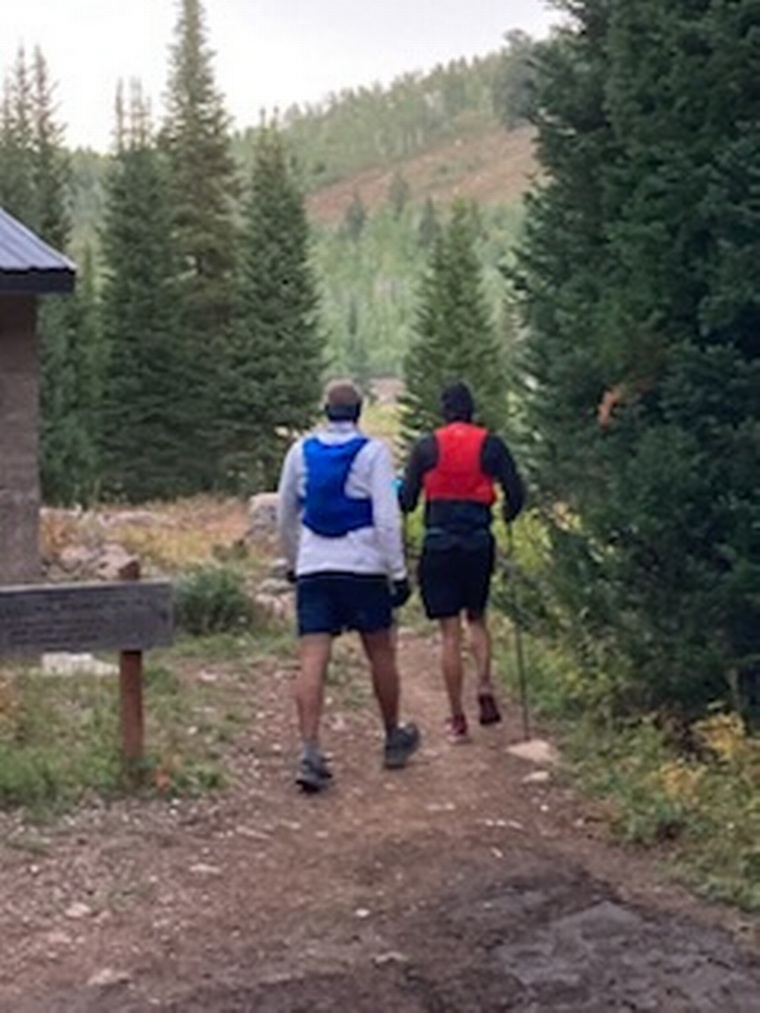 click to enlarge - photo by: Bear 100 Runner Support - Leaving Tony Grove abt7:30pm