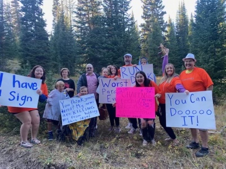 click to enlarge - photo by: Bear 100 Runner Support - So much love