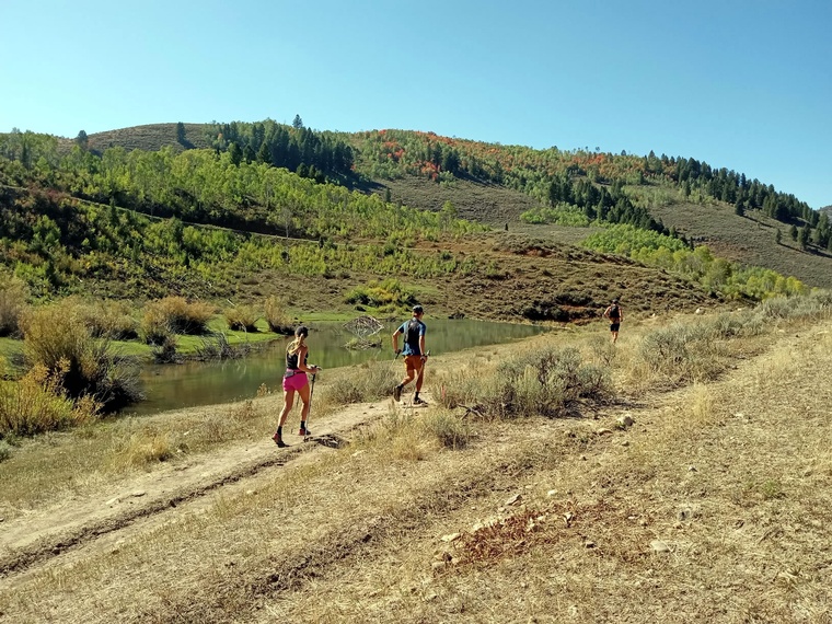 click to enlarge - photo by: Brandon Moore - Follow the leader... Past the beaver ponds.