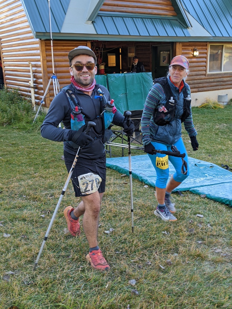 click to enlarge - photo by: Bear 100 Runner Support - Leaving Beaver Mountain