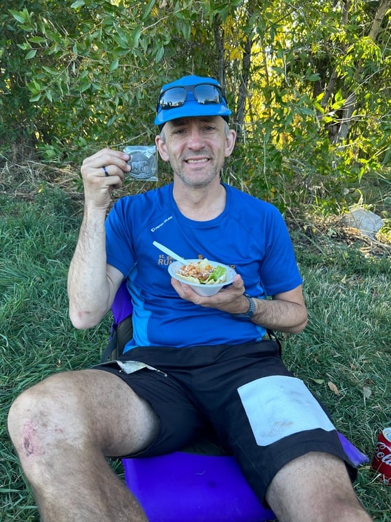 click to enlarge - photo by: Bear 100 Runner Support - 100 miles done!