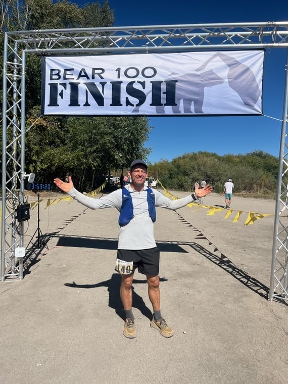 click to enlarge - photo by: Bear 100 Runner Support - Dave Haskin Bib 140