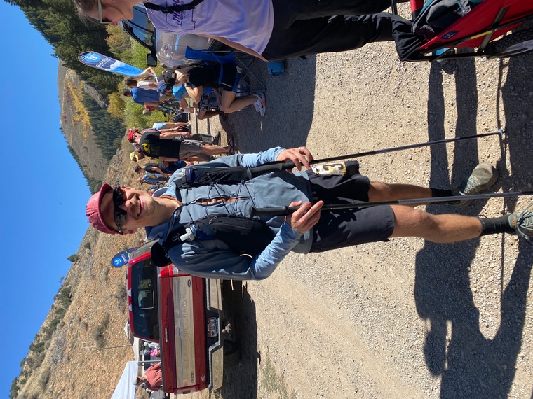 click to enlarge - photo by: Bear 100 Runner Support - Jackson at mile 37 - Right Hand Fork aid station