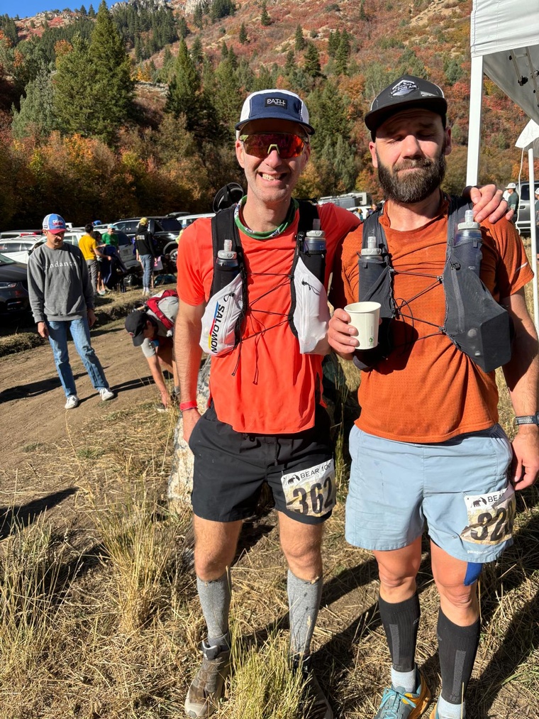 click to enlarge - photo by: Bear 100 Runner Support - Leaving Leatham Hollow