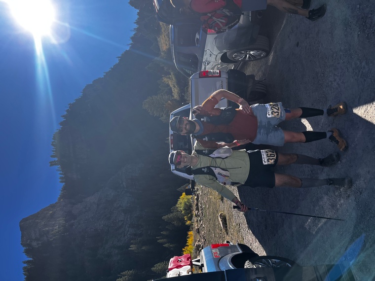 click to enlarge - photo by: Bear 100 Runner Support - Leaving Temple Fork