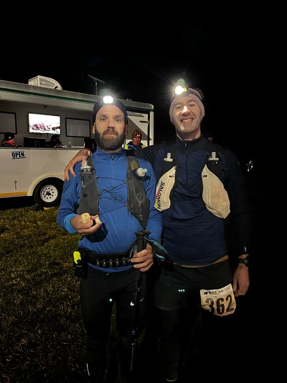 click to enlarge - photo by: Bear 100 Runner Support - Leaving Beaver Mountain